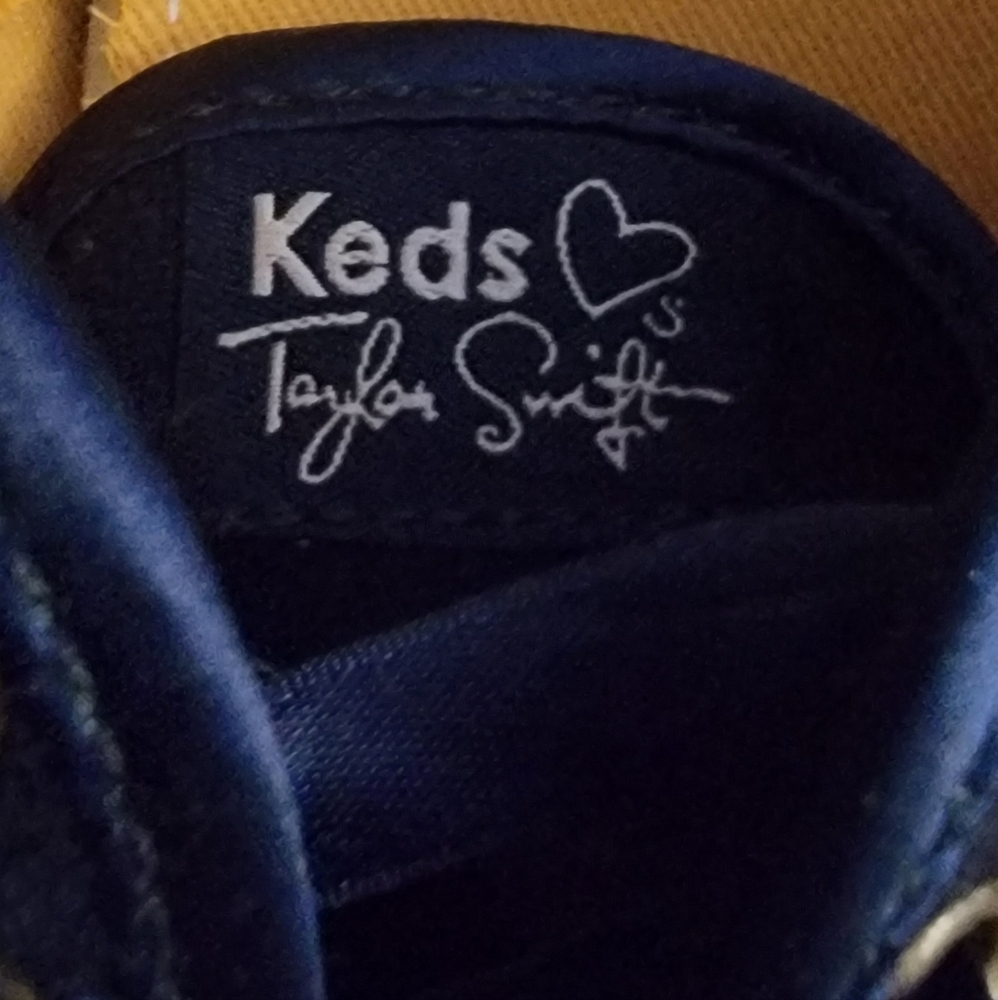 Taylor Swift × Keds Classic Navy Blue Sneakers